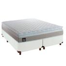 Cama Box e Colchão Queen Espuma Real Hellen Branco