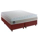 Cama Box e Colchão Queen Espuma Real Hellen Marrom