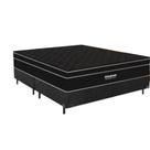 Cama box e Colchão Star Black Casal (138x188) Ortobom