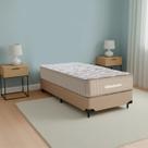 Cama box e colchão Viscomemory Solteiro (88x188) - Ortobom Cama box e colchão Viscomemory Solteiro (88x188) - Ortobom