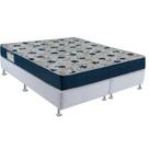 Cama Box ISO 6.0 D28 Queen Size Ortobom Branco/Azul