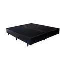 Cama Box King 193 Bipartido Bello Box - Tecido Sintético Preto