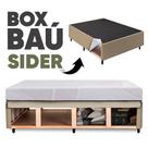Cama Box King Baú Base Sider + 2 Travesseiros c/ Espaço Interno Amplo 193x203cm na cor Bege Orthocamas Cama Box King Baú Base Sider + 2 Travesseiros c/ Espaço Interno Amplo 193x203cm na cor Bege Orthocamas