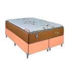 Cama Box King Bege Colchão Molas Toronto EuroPillow Portobel