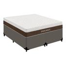 Cama Box King Bipartido Sintético + Colchão Molas Ensacadas Royal Sleep Elegance 193x203x67