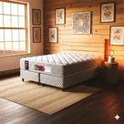 Cama Box King Castor Sleep Max D33 193x203x52 + Box Castor Cama Box King Castor Sleep Max D33 193x203x52 + Box Castor
