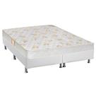 Cama Box King: Colchão Espuma Castor D28 Sleep Max + Base CRC Courano White(193x203)