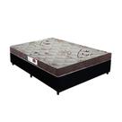 Cama Box King Colchão Espuma D45 Bordado + Box Sintético Preto Serra Negra 59x193x203 Cama Box King Colchão Espuma D45 Bordado + Box Sintético Preto Serra Negra 59x193x203
