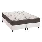 Cama Box King: Colchão Espuma D45 Ortobom Light Saúde + Base CRC Courano White(186x198)
