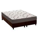Cama Box King: Colchão Espuma D45 Ortobom Light Saúde + Base CRC Suede Brown(186x198)