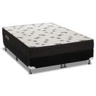 Cama Box King: Colchão Espuma D45 Ortobom Light Saúde Ortopilow + Base CRC Suede Black(193x203) Cama Box King: Colchão Espuma D45 Ortobom Light Saúde Ortopilow + Base CRC Suede Black(193x203)