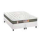 Cama Box King: Colchão Molas Castor Bonnel Silver Star Air + Base CRC Courano White(193x203)