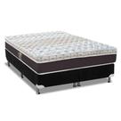 Cama Box King: Colchão Molas Castor Pocket Class Híbrido + Base CRC Suede Black(193x203) Cama Box King: Colchão Molas Castor Pocket Class Híbrido + Base CRC Suede Black(193x203)
