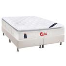 Cama Box King: Colchão Molas Ensacadas Castor Pocket Gold Star Vitagel SLX + Base CRC Courano Branco(193x203)