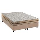 Cama Box King: Colchão Molas Ensacadas Paropas Basic + Base CRC Suede Clean (193x203)
