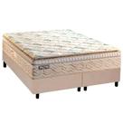 Cama Box King: Colchão Molas Ensacadas Paropas Eco Bamboo + Base CRC Suede Clean (193x203)