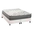 Cama Box King + Colchão Molas Kappesberg Ensacadas Serene + Base CRC Courano White