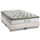 Cama Box King: Colchão Molas MasterPocket Ensacadas Herval Monte Carlo Visco + Base CRC Courano Branco(193x203)