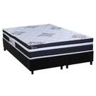 Cama Box King: Colchão Molas MasterPocket Ensacadas Paropas Basic Black + Base CRC Suede Black (193x203)