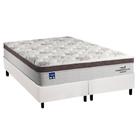 Cama Box King: Colchão Molas MasterPocket Ensacadas Plumatex Personalle + Base CRC Courano White (193x203)