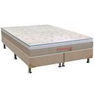 Cama Box King: Colchão Molas Orthoflex Bonnel Florença + Base CRC Suede Clean(193x203)