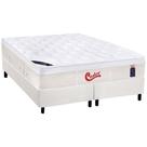 Cama Box King: Colchão Molas Pocket Ensacadas Castor Gold Star Vitagel + Base CRC Courano White(193x203)