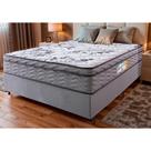 Cama Box King Colchão OrtoMove + Box Desmontável 193x203x65 One Face Espuma D45 Cinza