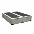 Cama Box King Com Baú Bipartido, Sintético Branco RC Cama Box King Com Baú Bipartido, Sintético Branco RC