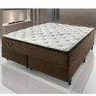 Cama Box King Comfy com Molas Ensacadas 193x203x65 - Marrom