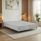 Cama Box King Estofada em Madeira Maciça Base Reforçada Santorini Espresso Móveis