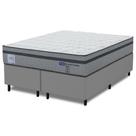 Cama Box King Probel Molas Ensacadas Euro In 193x203x68cm Guarda Costas Stone Branco/Cinza Cama Box King Probel Molas Ensacadas Euro In 193x203x68cm Guarda Costas Stone Branco/Cinza