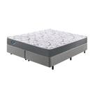 Cama Box King Reforçado 193x203x38cm e Colchão Adapto Molas Ensacadas B&G