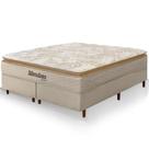 Cama Box King Size Colchão Mendoza Molas Ensacadas Pillow Top 193x203x71cm Extra Macio