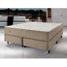 Cama Box King Size Relax Duo Confort II Molas Ensacadas 193x203x70 - Bege