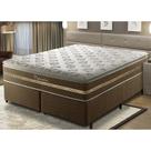 Cama Box King Umaflex Capuccino com Molas Ensacadas Marrom