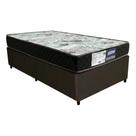 Cama Box Marrom + Colchão D23 GAZIN SONOLAR SUPREME 88x188x51cm 100% ESPUMA INMETRO