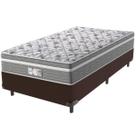 Cama Box Marrom e Colchão Evolution Molas Ensacadas Solteiro Probel Cama Box Marrom e Colchão Evolution Molas Ensacadas Solteiro Probel