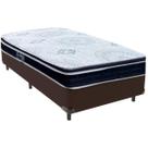 Cama Box Marrom e Colchão Orthosono D33 Com Euro Pillow Solteiro Anjos Cama Box Marrom e Colchão Orthosono D33 Com Euro Pillow Solteiro Anjos