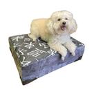 Cama Box Para Pet Suede Cinza 16x50x60