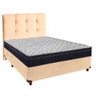 Cama Box Perola+Colchão Casal Airtech 150 Ortobom+Cabeceira