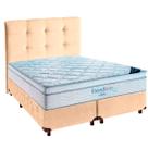 Cama Box Perola + Colchão Queen Freedom Ortobom + Cabeceira