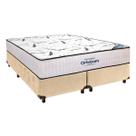 Cama Box Perola + Colchão Queen High Foam Ortobom