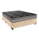 Cama + Box Perola e Colchão D28 Casal