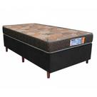 Cama Box Preto + Colchão D23 SONOLAR PACÍFICO 88x188x51cm 100% ESPUMA INMETRO