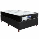 Cama Box Preto + Colchão D33 GAZIN SONOLAR SUPREME 88x188x51cm 100% ESPUMA INMETRO