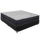 Cama Box Preto e Colchão Airtech 150 Espuma D45 Casal Ortobom Cama Box Preto e Colchão Airtech 150 Espuma D45 Casal Ortobom