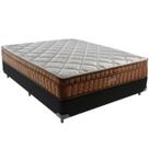 Cama Box Preto e Colchão Anjos Star Pillow In Casal Anjos