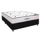 Cama Box Preto e Colchão Casal High Foam Ortobom Cama Box Preto e Colchão Casal High Foam Ortobom