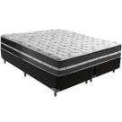 Cama Box Preto e Colchão Classic Preto Molas ensacadas Queen Anjos Cama Box Preto e Colchão Classic Preto Molas ensacadas Queen Anjos