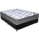 Cama Box Preto E Colchão Iso Superpocket Molas Ensacadas Viúvo Ortobom